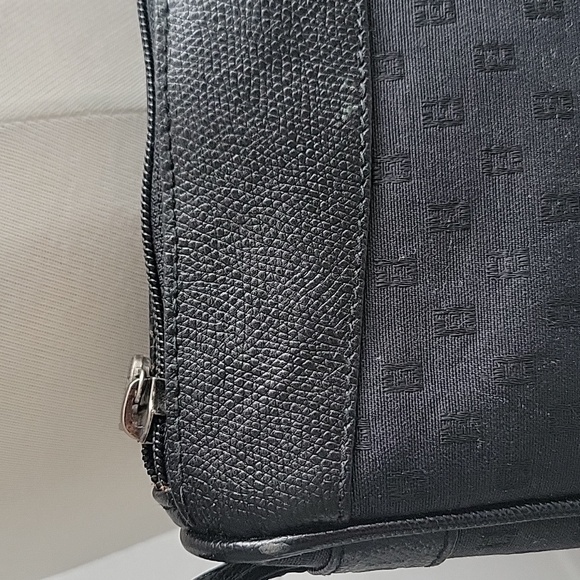 Vintage FENDI Black Leather & Canvas Crossbody Bag - Picture 16 of 16